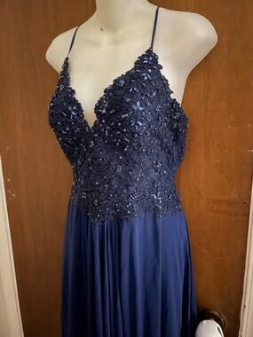 Faviana blue fairy corset dress formal